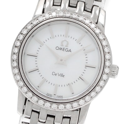 オメガ デビル プレステージ 4575.74 レディース 【中古】