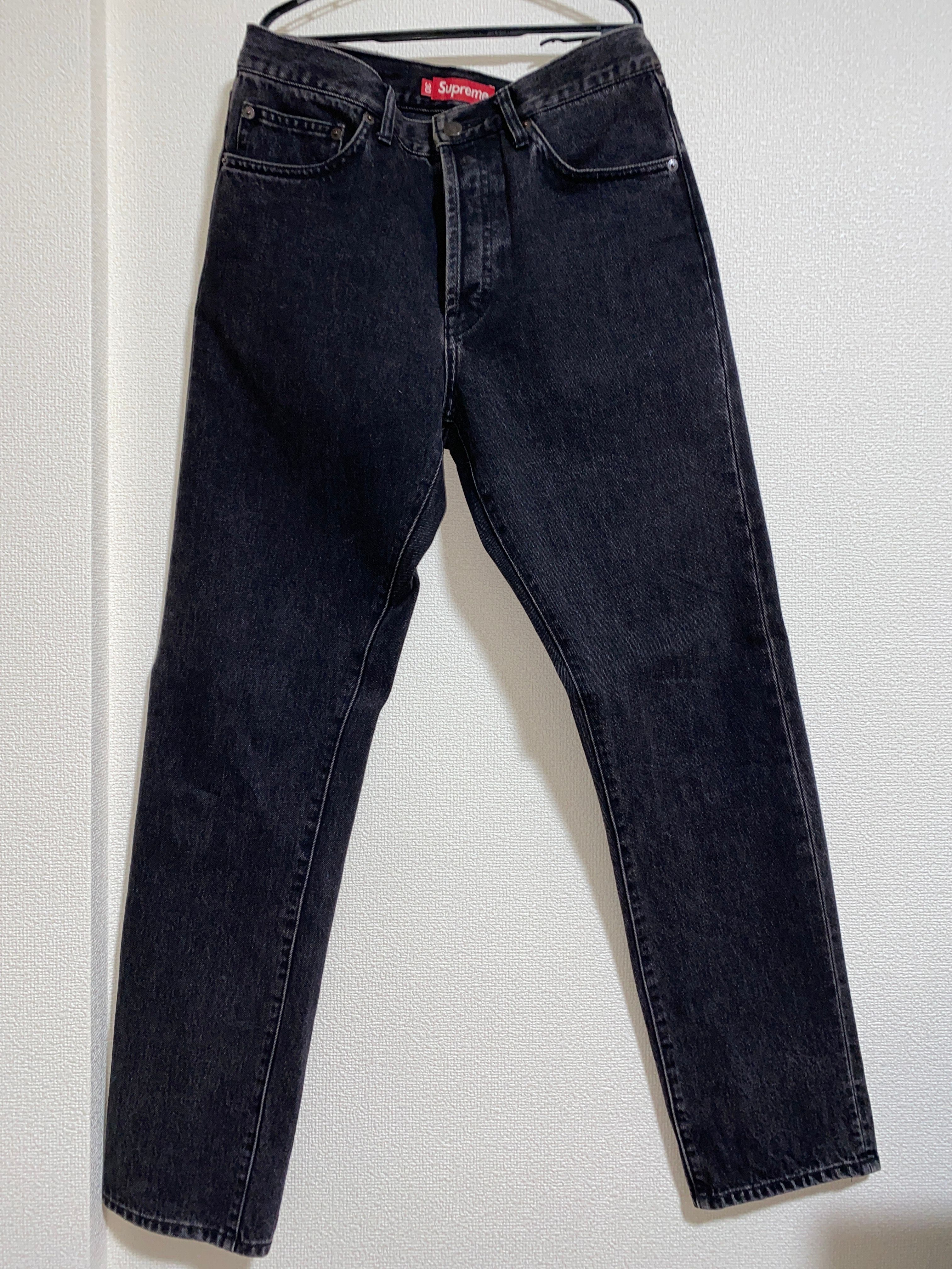 Supreme Stone Washed Black Slim Jean "Washed Black"(23FW)