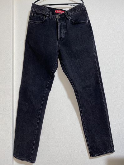 Supreme Stone Washed Black Slim Jean "Washed Black"(23FW)