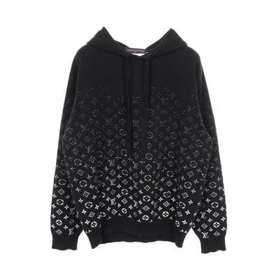 ルイ・ヴィトン LOUIS VUITTON モノグラムグラディエント ニット パーカー 衣料品 トップス コットン メンズ ブラック系 RM232Q USO HNN45W 【中古】