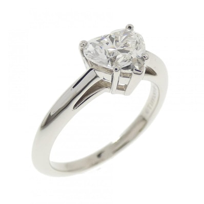 ティファニー ハートシェイプ リング 0.81CT H VVS2
