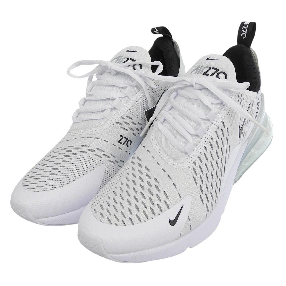 ナイキ 新品同様 Nike Air Max 270 White Black シューズ メンズ ホワイト/ブラック 27cm AH8050-100 9(US)