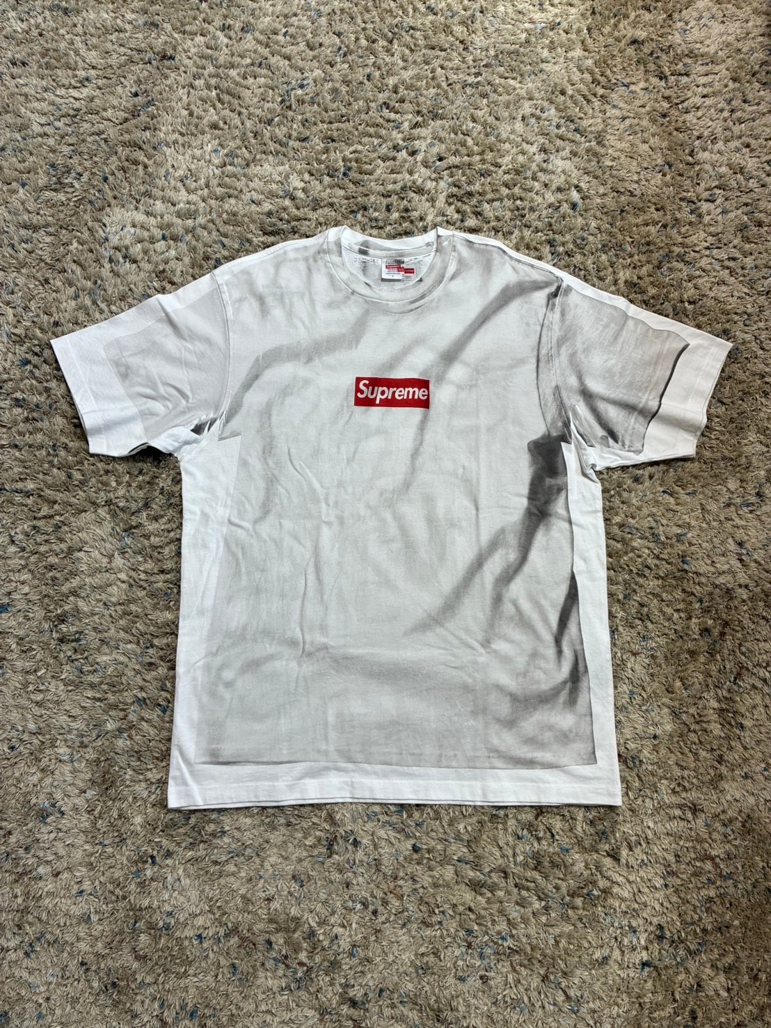 Supreme x MM6 Maison Margiela Box Logo Tee "White"
