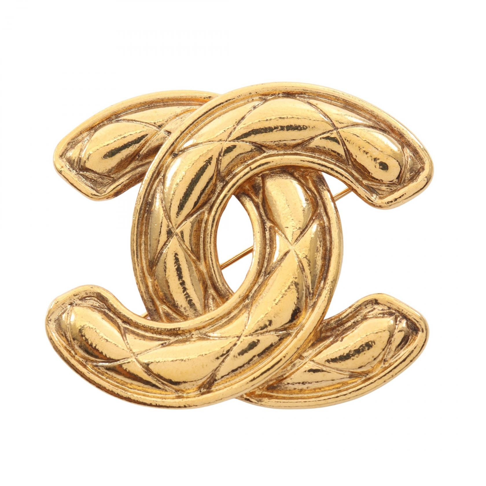 シャネル CHANEL ココマーク ブローチ アクセサリー GP(ゴールドメッキ) レディース ゴールド系 【中古】