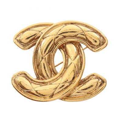 シャネル CHANEL ココマーク ブローチ アクセサリー GP(ゴールドメッキ) レディース ゴールド系 【中古】