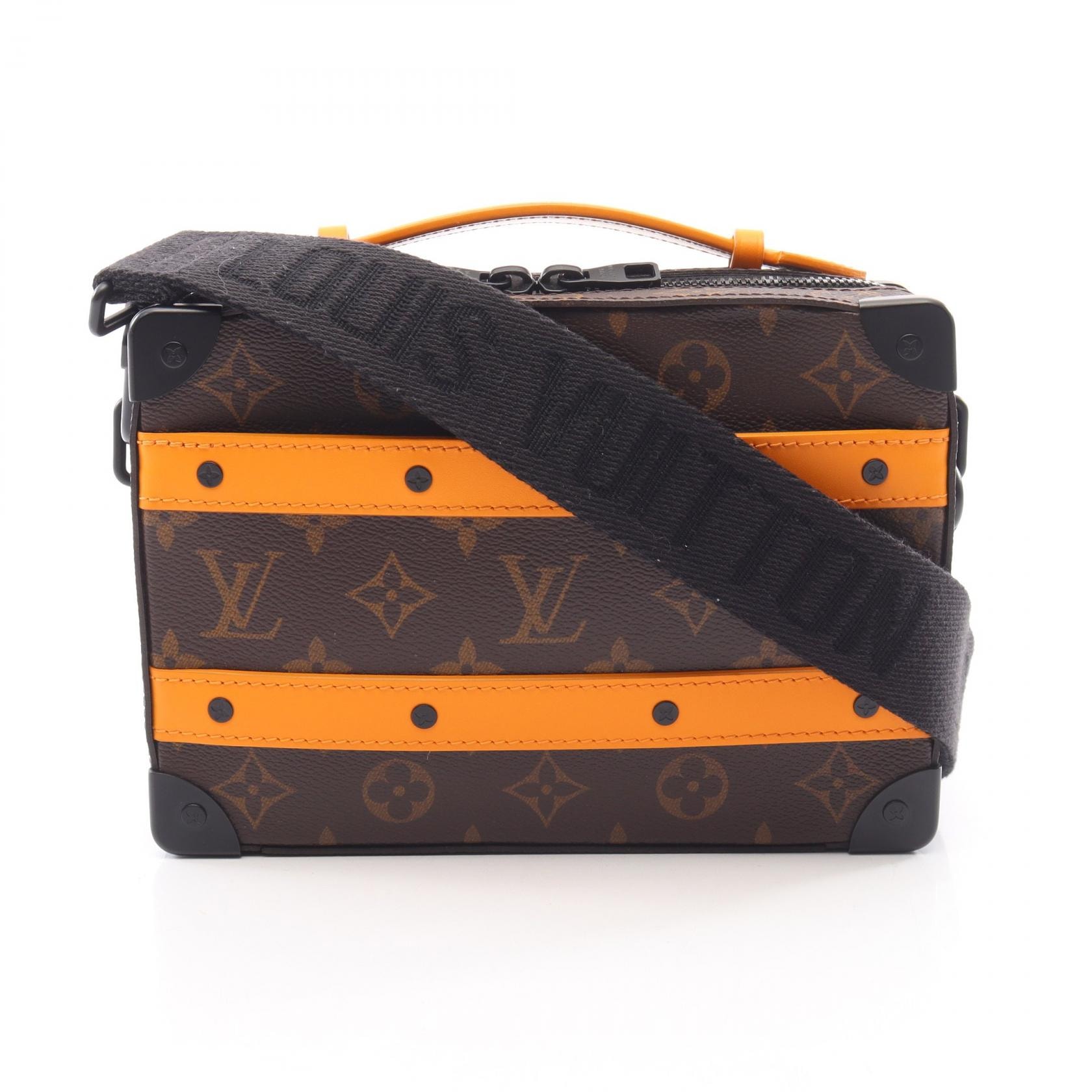 ルイ・ヴィトン LOUIS VUITTON ハンドル ソフトトランク ショルダーバッグ バッグ PVCコーティングキャンバス レザー オレンジ メンズ ブラウン系 / オレンジ系 M46689 【中古】