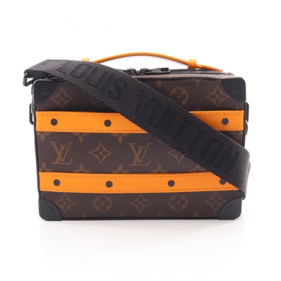 ルイ・ヴィトン LOUIS VUITTON ハンドル ソフトトランク ショルダーバッグ バッグ PVCコーティングキャンバス レザー オレンジ メンズ ブラウン系 / オレンジ系 M46689 【中古】