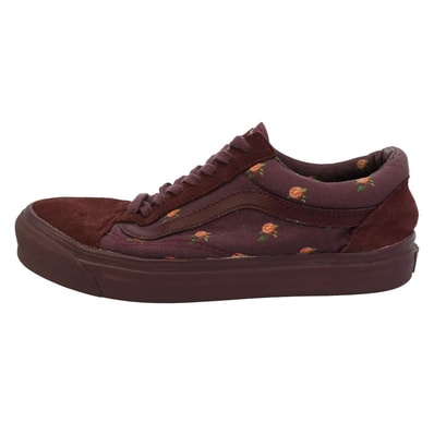 UNDERCOVER アンダーカバー VANS バンズ x VANS ヴァンズ バンズ OLD SKOOL LX オールドスクール フラワープリント スニーカー エンジ系 27cm【中古】