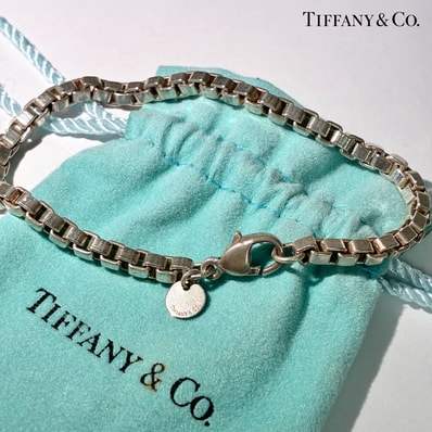 Tiffany&Co. ティファニー ベネチアンリンク ブレスレット アクセサリー シルバー SV925 ★袋付★
