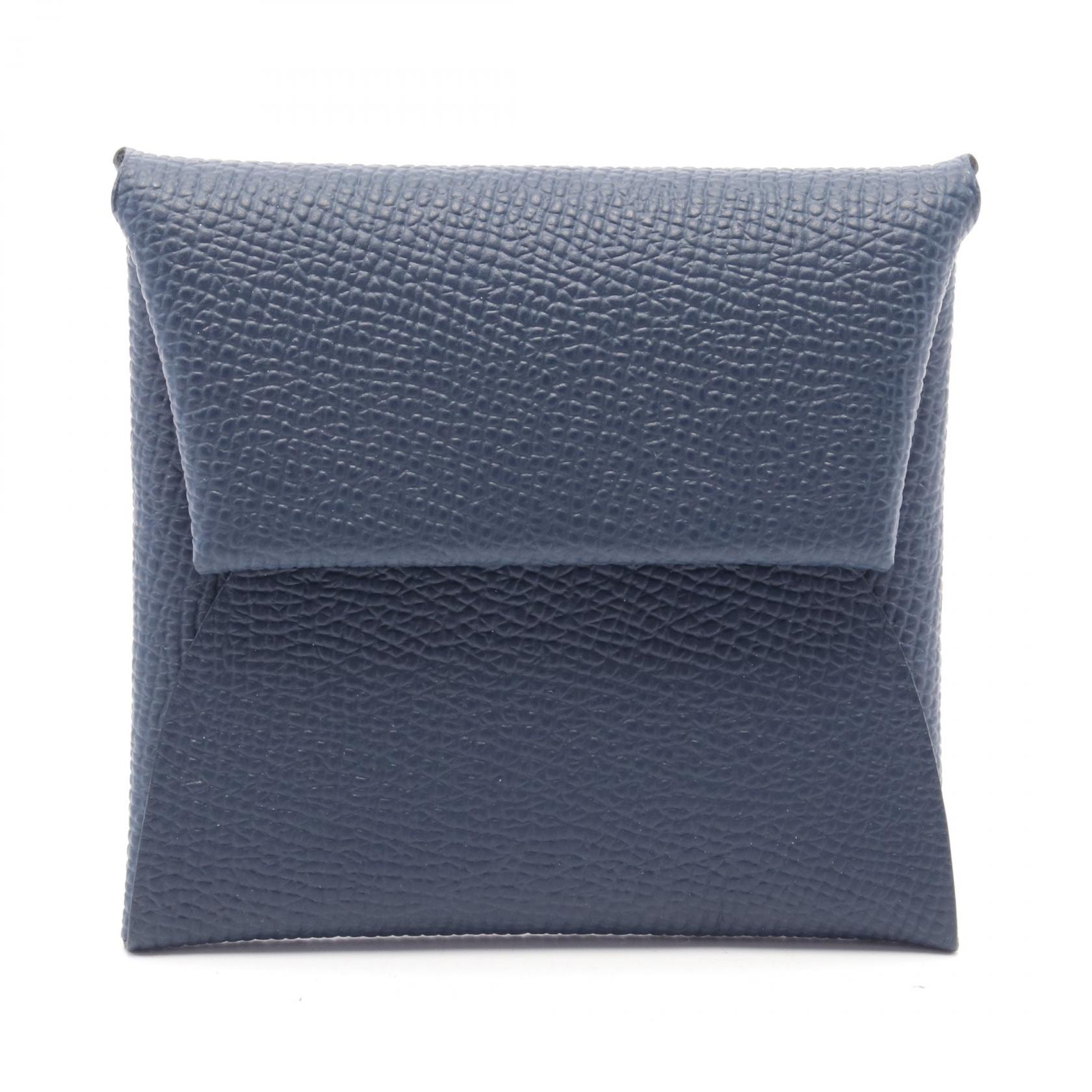 エルメス HERMES バスティア コインケース 財布 レザー ヴォーエプソン ヴォーエプソン ブルーニュイ W刻印（2024年製造） レディース ネイビー系 【中古】