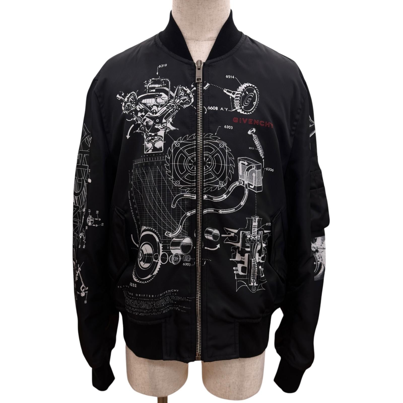 極美品 ジバンシィ ジャケット ブラック メンズ 48 BM00PD13KP