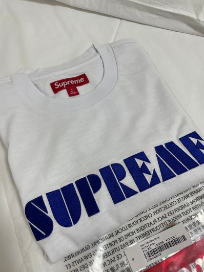 Supreme Stencil Embroidered S/S Top "White"