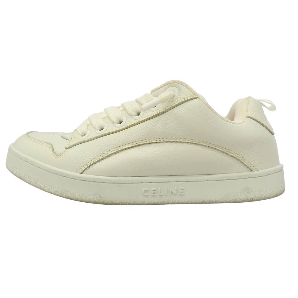 CELINE セリーヌ HUNTINGTON ハンティントン ロー ローカット スニーカー ホワイト系 41【中古】