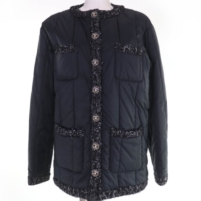 極美品 シャネル コート ブラック レディース 36 P60016V45660