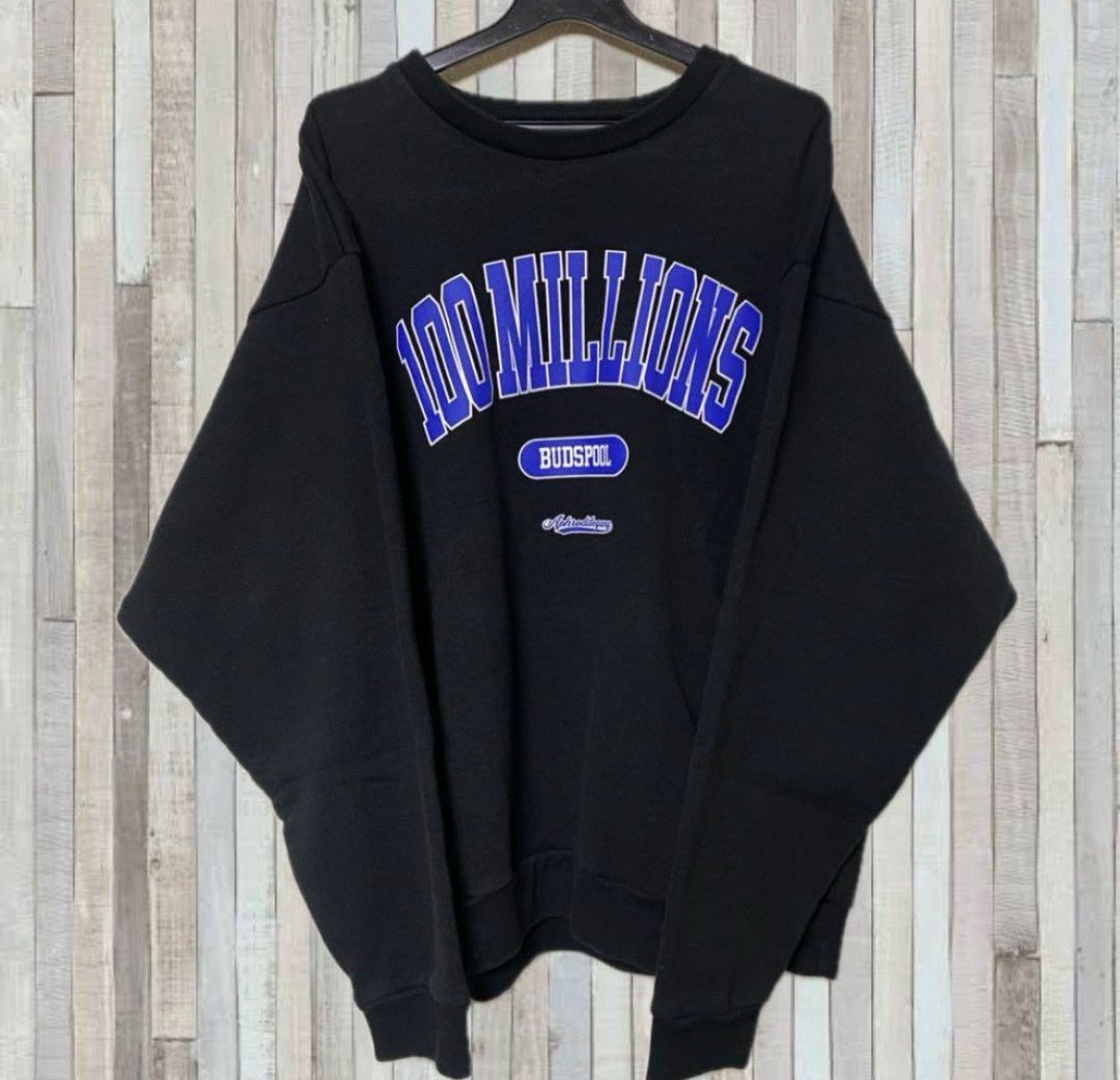 APHRODITEGANG Bud Spool 100MILLIONS Print Sweat Shirts "Black"