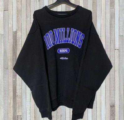 APHRODITEGANG Bud Spool 100MILLIONS Print Sweat Shirts "Black"