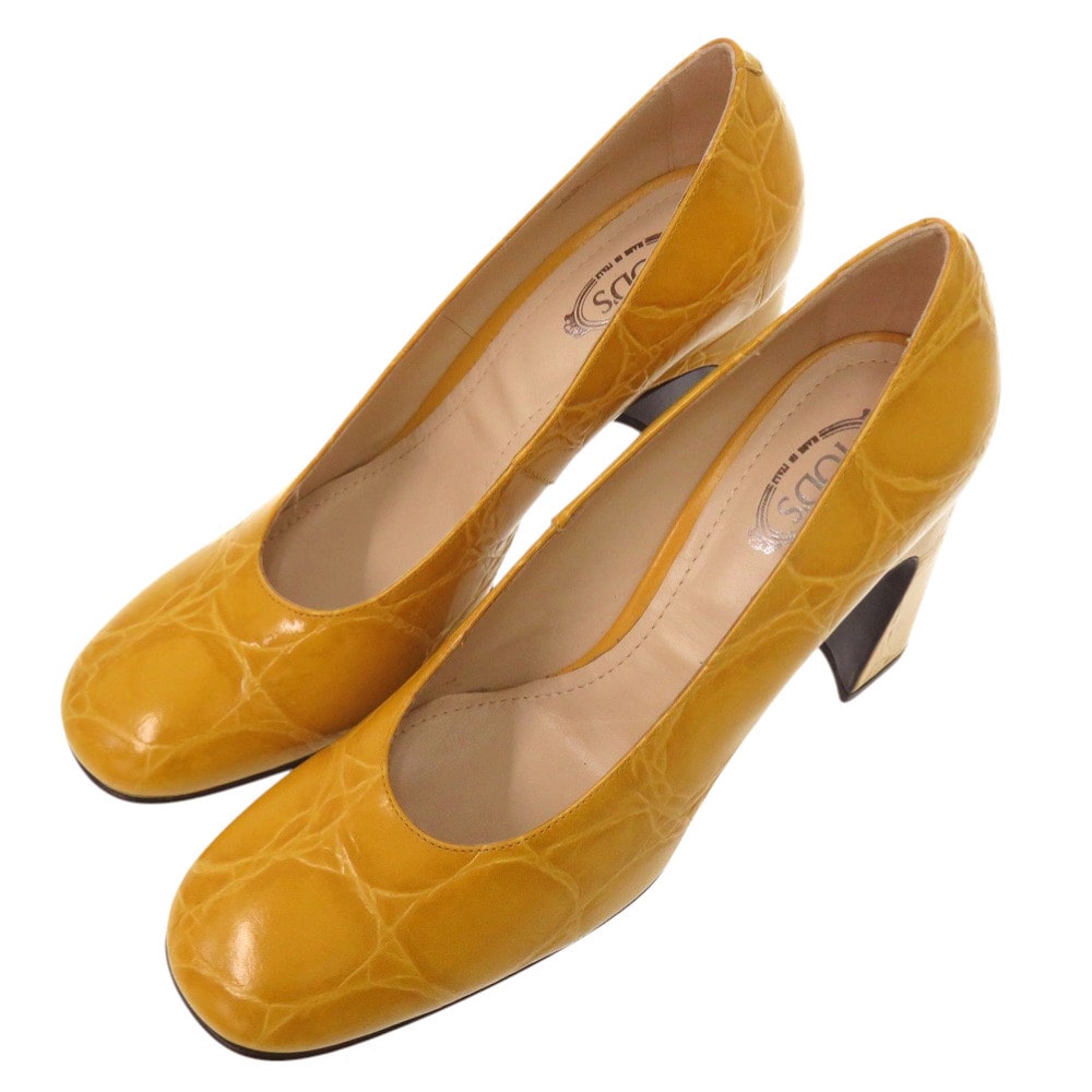 トッズ  クロコ型押し XXW83C0DE60XLX  型押しレザ