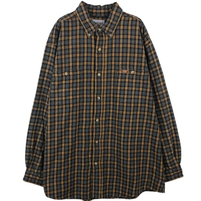 古着 カーハート Carhartt 長袖 ボタンダウン ライトネルチェックシャツ メンズXL相当 ヴィンテージ/eaa646874
