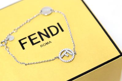 FENDI フェンディ エフイズフェンディ ブレスレット ストーン シルバー