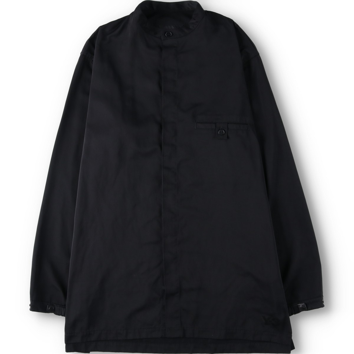 古着 ワイスリー Y-3 2024S/S Nylon Twill Overshirt バンドカラー シャツジャケット メンズS相当/yaa000415