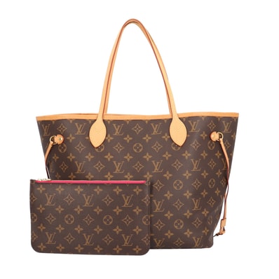 ルイヴィトン ネヴァーフルMM モノグラム トートバッグ モノグラムキャンバス M41178 ブラウン レディース LOUIS VUITTON 中古