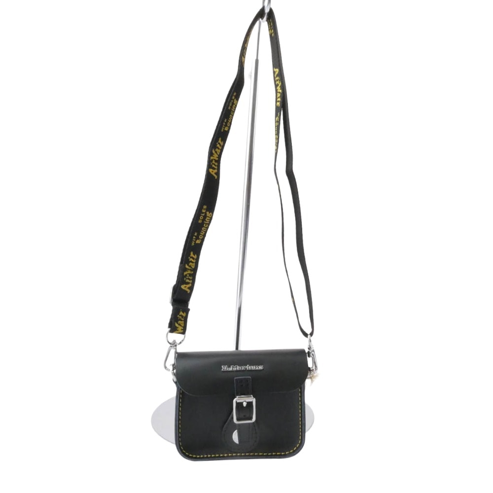 Dr.Martens ドクターマーチン バッグ AD105001 5inch SATCHEL BAG 5インチ サッチェル バッグ ブラック系 シルバー系【極上美品】【中古】