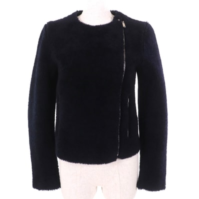 極美品 セリーヌ ジャケット ネイビー レディース 34 2 5K10/5525