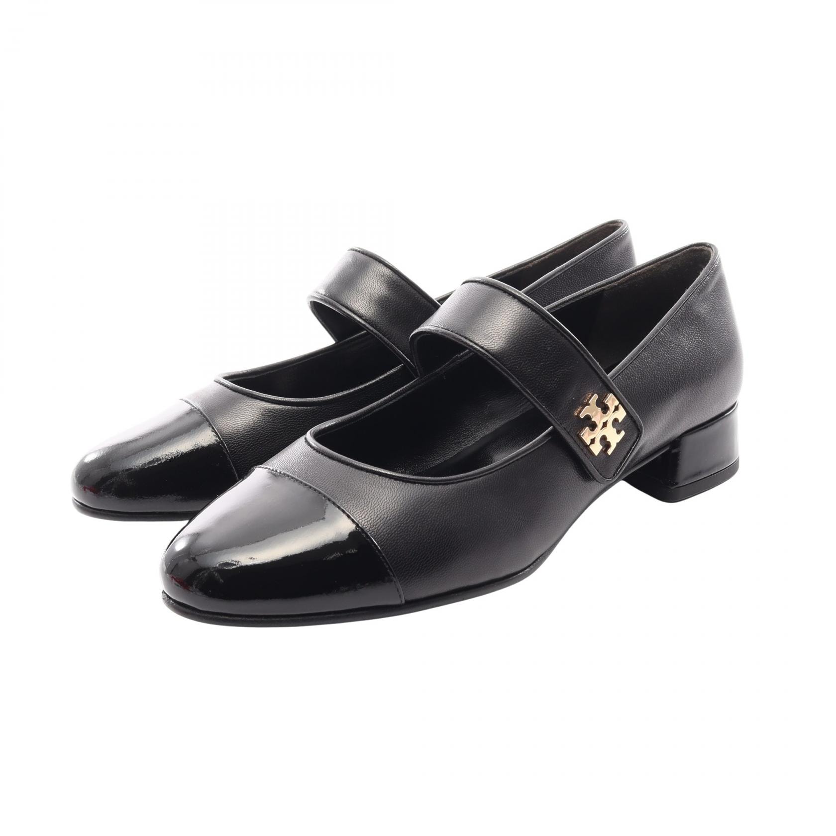 トリーバーチ Tory Burch CAP TOE MARY JANE HEEL BALLET パンプス 靴 レザー レディース ブラック系 1617810047/ 【新品】