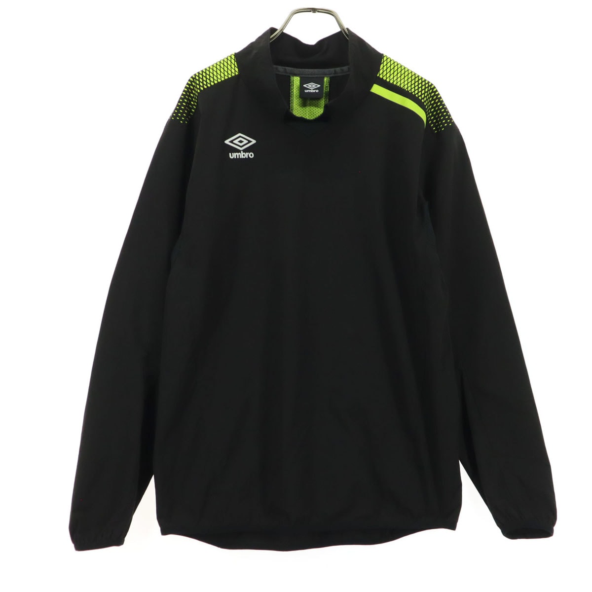 美品 umbro アンブロ ワンポイントロゴ 長袖 ピステ L ブラック
