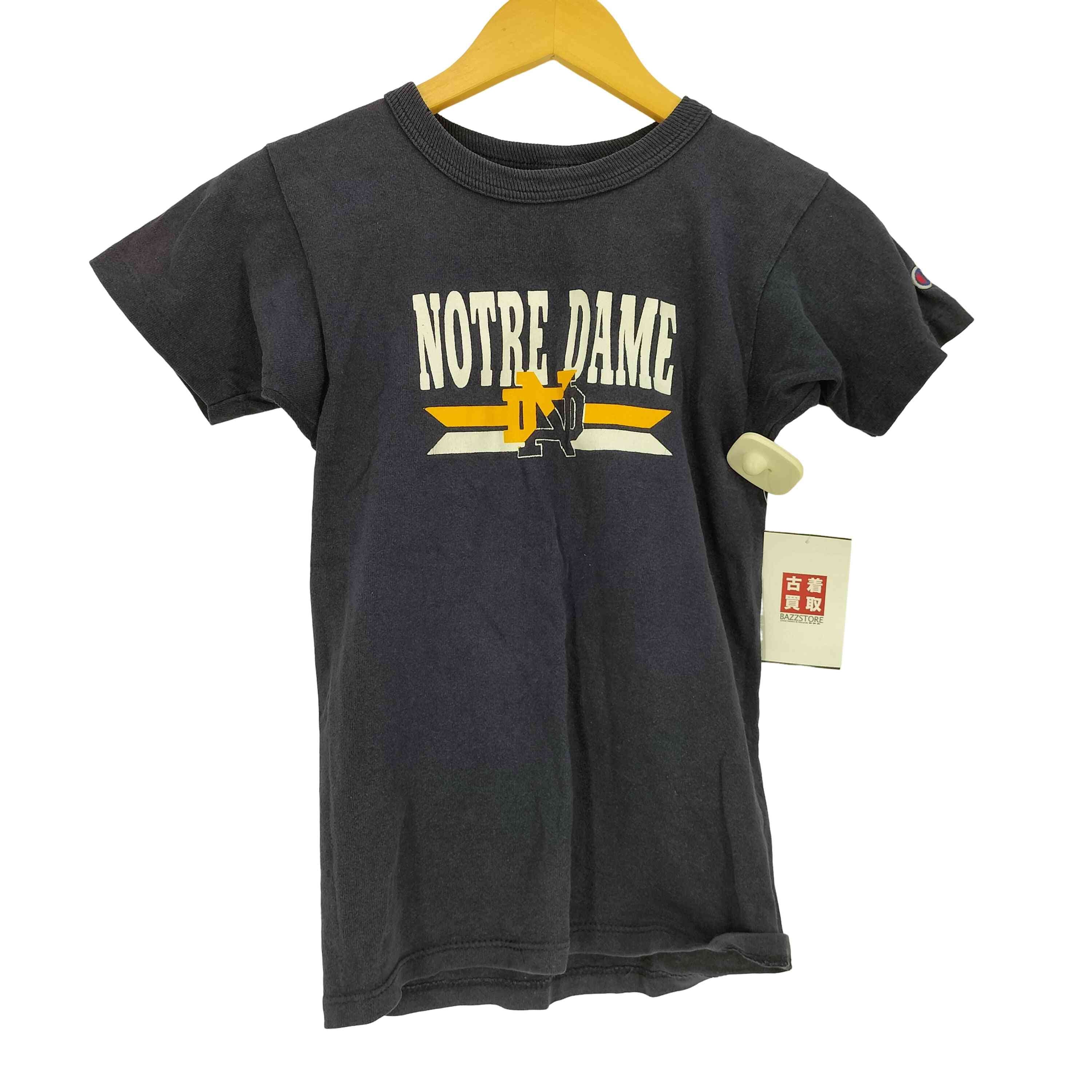 袖シングル NOTRE DAME クルーネックTシャツ【1143141530971】