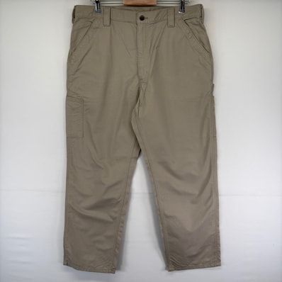 古着 カーハート Carhartt ダック パンツ ペインター ジップフライ ハンマーループ スパナポケット w38 L32 ベージュ系 メンズ