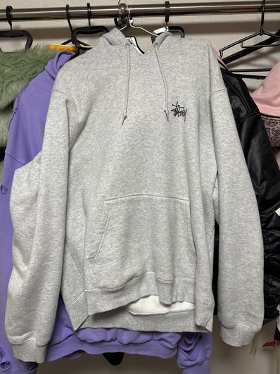 Stussy BASIC STUSSY HOOD "Ash Heather" (2022)