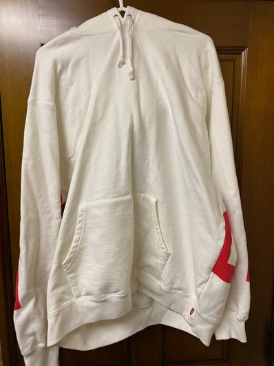 Supreme Big Logo Hooded Sweatshirt "White"