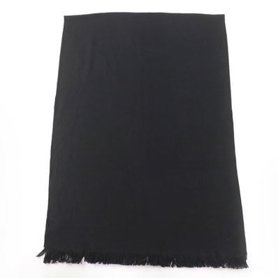 美品 グッチ ストール ブラック レディース 70×220cm 599437
