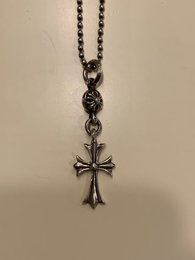 Chrome Hearts 1 Ball Tiny CH Cross Charm "Silver"