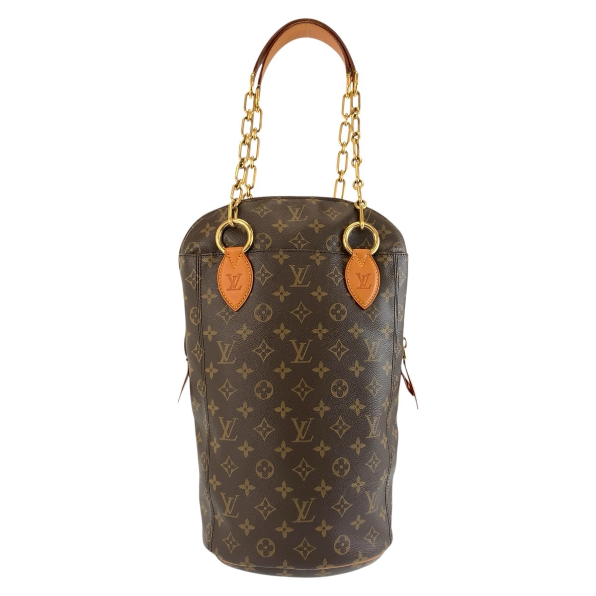 LOUIS VUITTON ルイヴィトン モノグラム パンチングバッグGM ブラウン ゴールド金具 PVC レザー/ トートバッグ ショルダーバッグ 1-0292593 【中古】