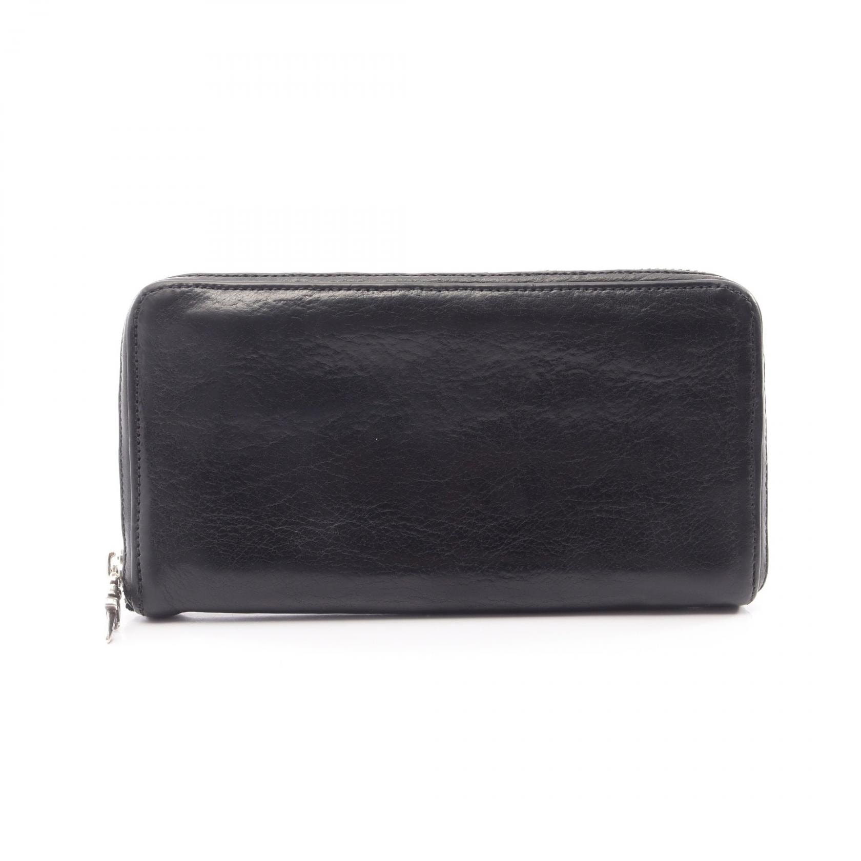 Chrome Hearts REC F ZIP2 Plain Wallet "Black"