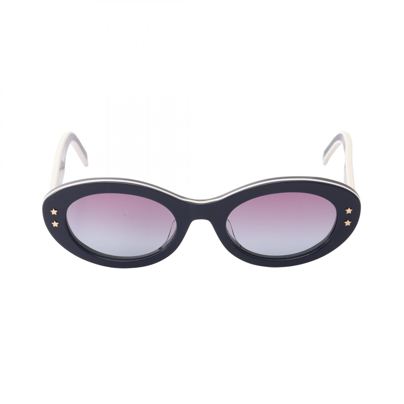 ディオール Dior DiorPacific サングラス 衣料品 プラスチック レディース ネイビー系 / ホワイト系 【中古】