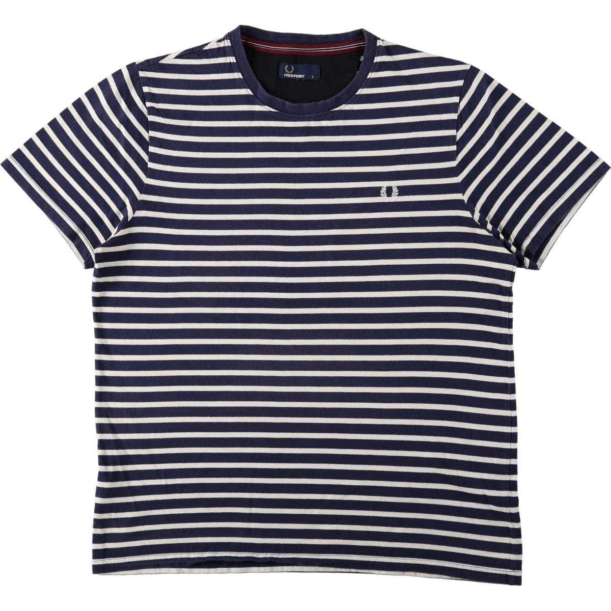 古着 フレッドペリー FRED PERRY 半袖 ボーダーTシャツ メンズL相当/eaa642692