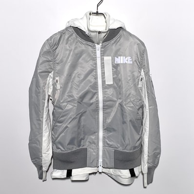 Nike x Sacai Women's NRG Layered Bomber Jacket"Grey Fog"