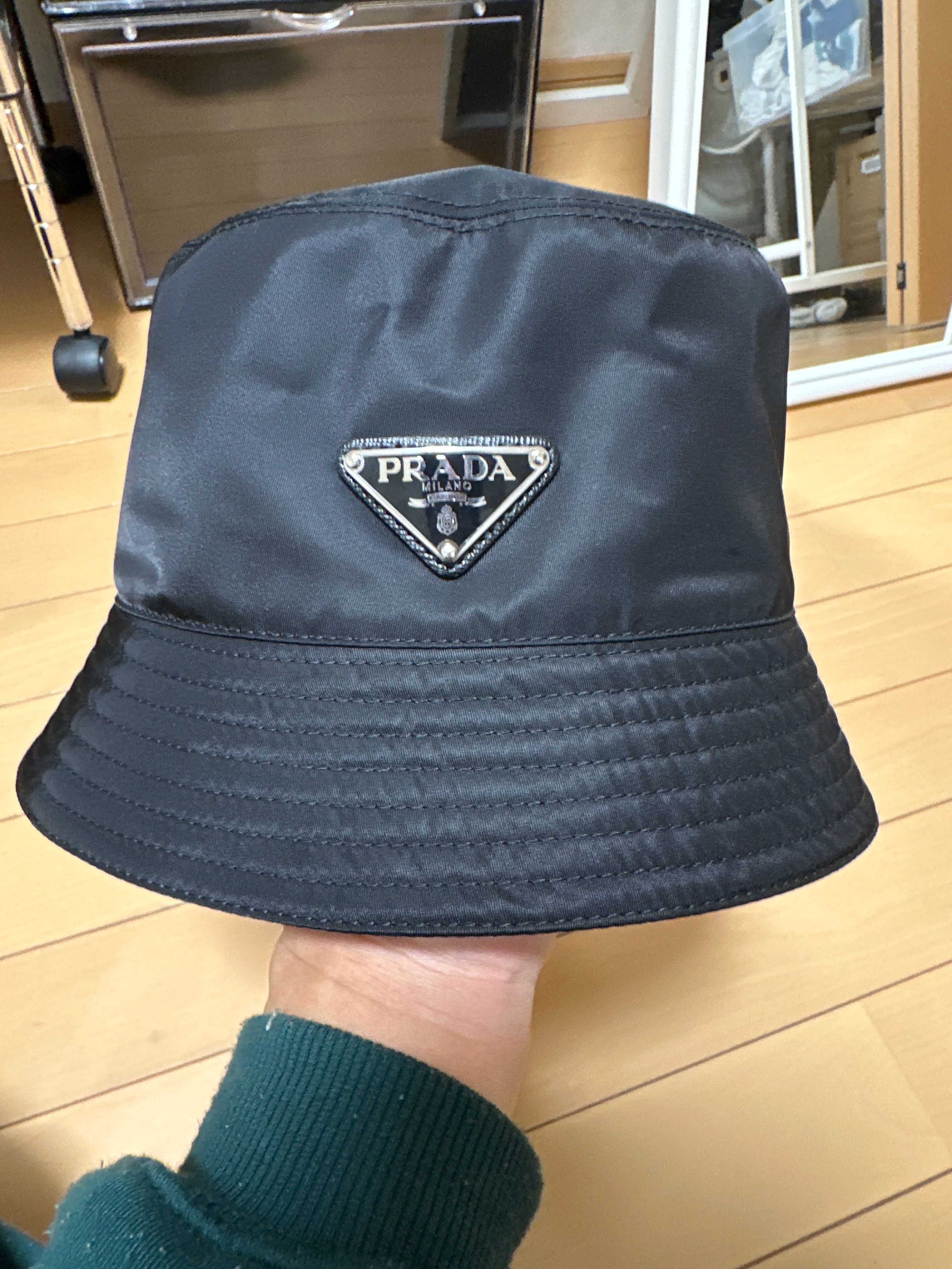 PRADA Re-Nylon Bucket Hat "Black"
