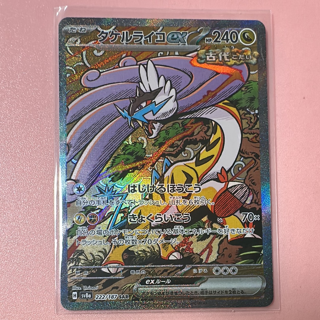 タケルライコex SAR [SV8a 222/187](ハイクラスパック「テラスタルフェスex」)