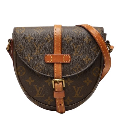 ルイ ヴィトン モノグラム シャンティPM 斜め掛け ショルダーバッグ M51234 ブラウン PVC レザー レディース LOUIS VUITTON 中古