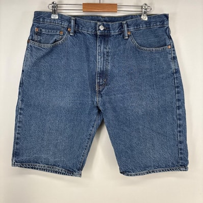 古着 リーバイス Levi's ショートパンツ 505 ストレート ハーフパンツ ジーパン ジップ w38 ブルー メンズ