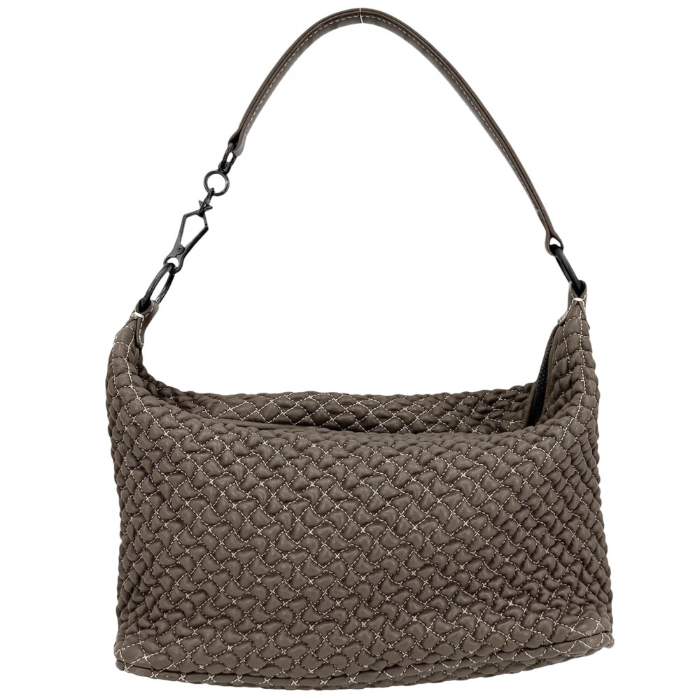 BOTTEGAVENETA ボッテガヴェネタ ハンドバッグ ワンハンドバッグ ショルダーバッグ 肩掛け レザー ブラウン 茶 マットブラック金具 レディース【中古品】