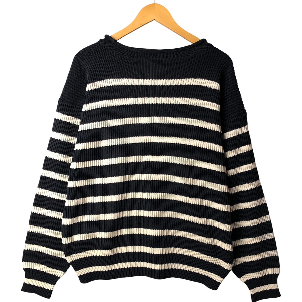 古着 90年代 トミーヒルフィガー TOMMY HILFIGER ボーダー柄 ロールネック コットンニットセーター メンズM相当/eaa399816