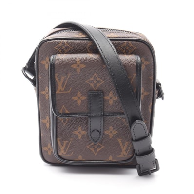 ルイ・ヴィトン LOUIS VUITTON クリストファー ウエアラブル ウォレット ショルダーバッグ バッグ PVCコーティングキャンバス レザー モノグラム・マカサー メンズ ブラウン系 / ブラック系 M69404 【中古】