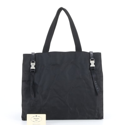 プラダ テスート ナイロン B9854 トート バッグ レザー×ナイロン