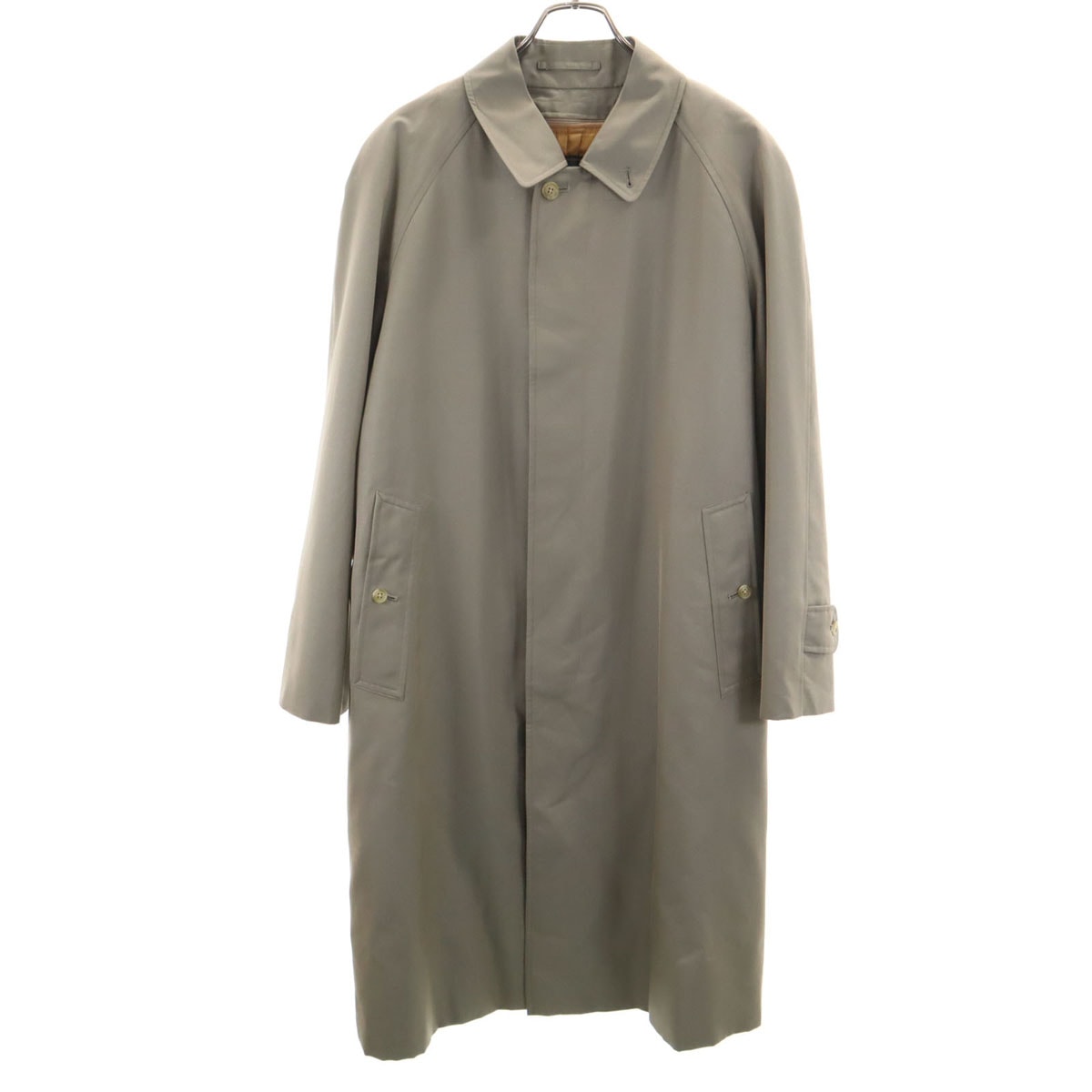Burberrys バーバリーズ 90s 日本製 シルクブレンド オールド ステンカラーコート 92-170 ベージュ系 ベストライナー付き