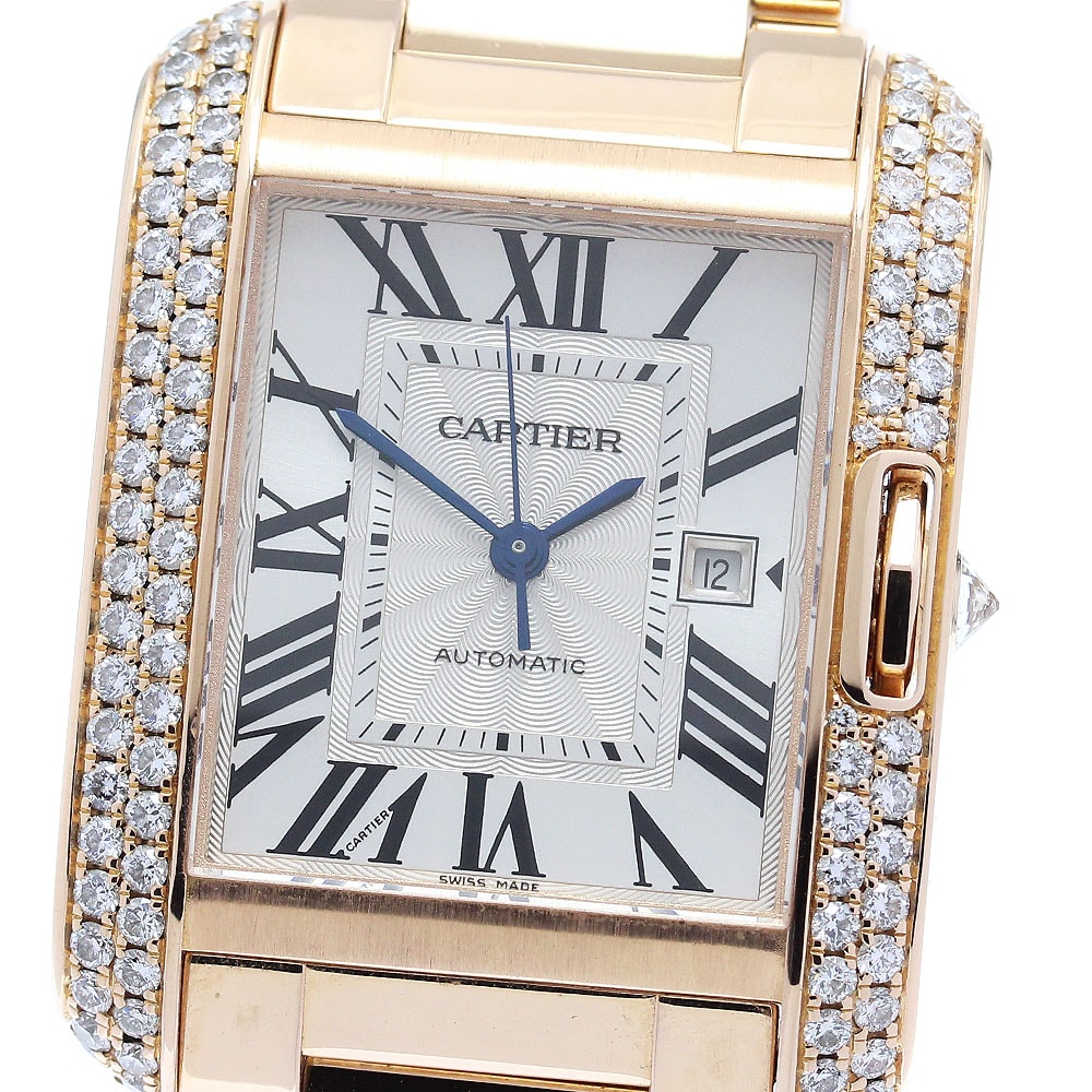 ☆良品 カルティエ タンクアングレースLM WT100003 メンズ 【中古】